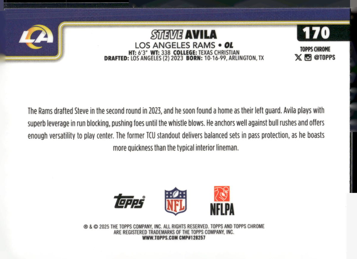 2025 Topps Chrome #170 Steve Avila