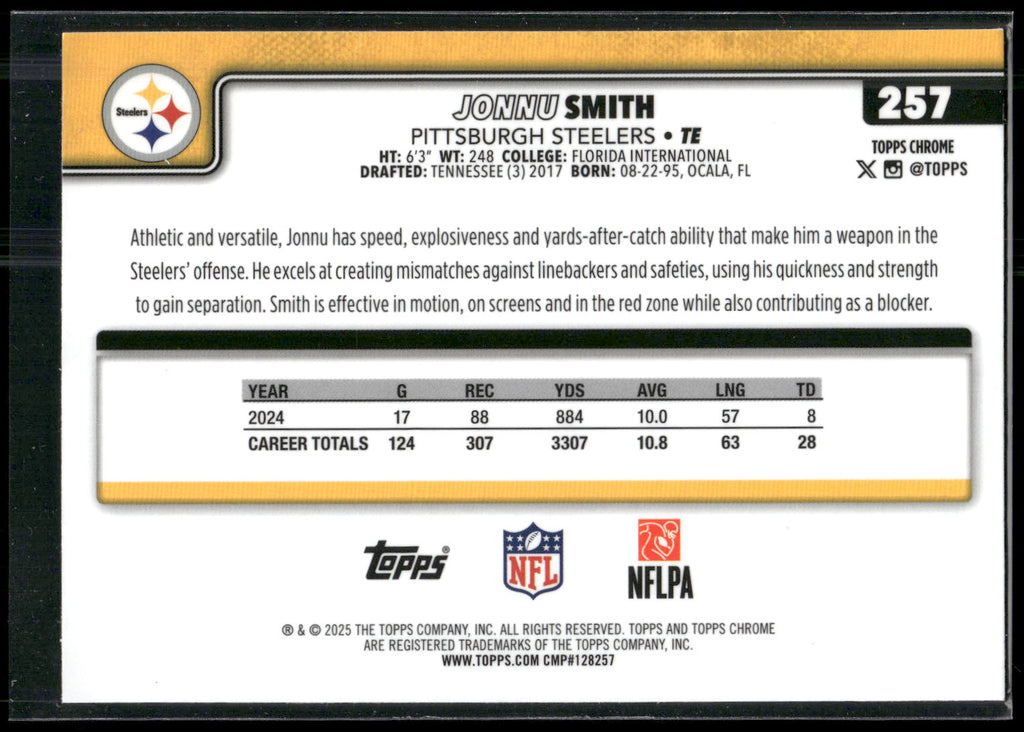 2025 Topps Chrome #257 Jonnu Smith