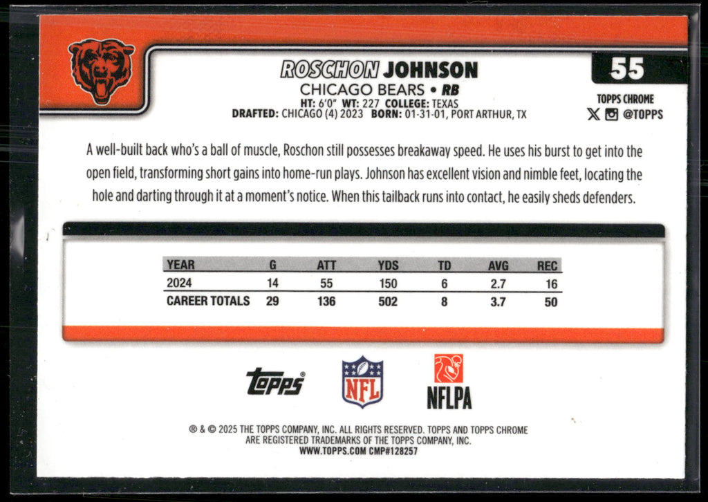 2025 Topps Chrome #55 Roschon Johnson
