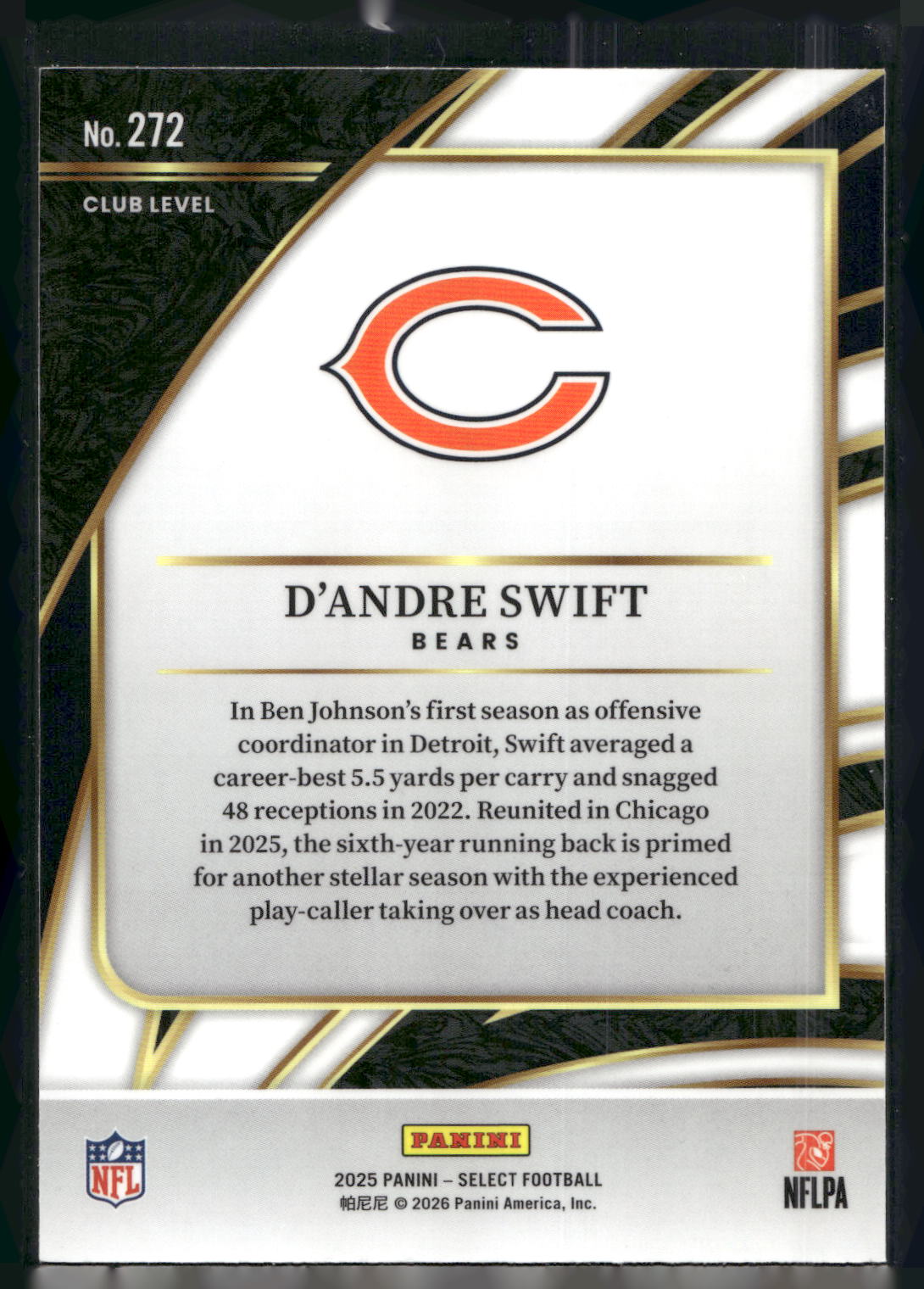 2025 Panini Select #272 D'Andre Swift