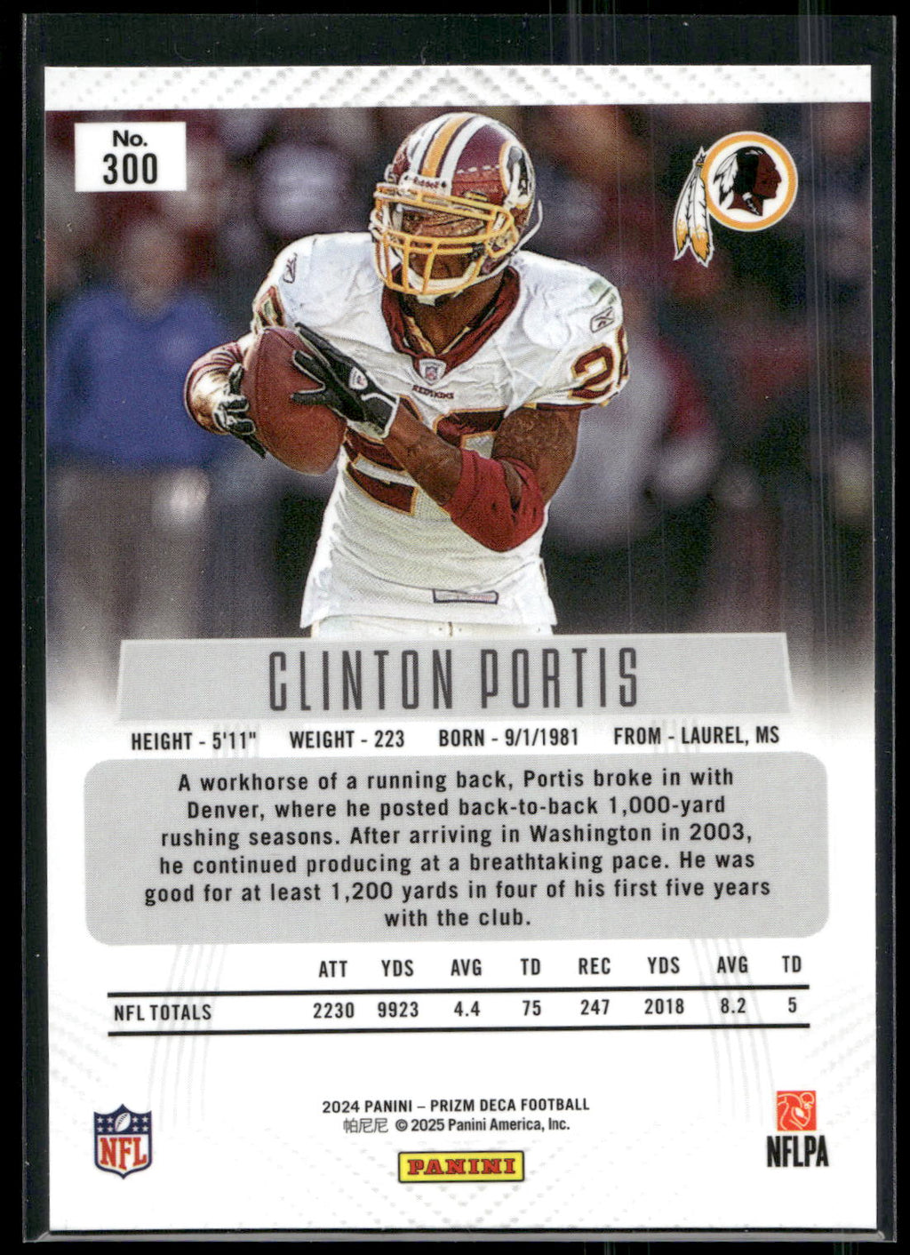 2024 Panini Prizm Deca #300 Clinton Portis
