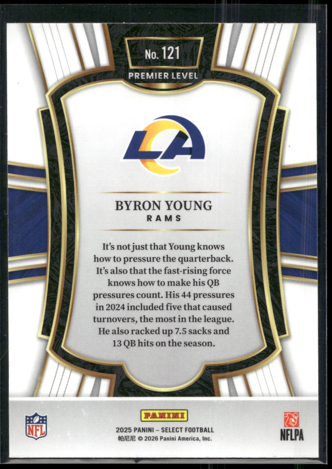 2025 Panini Select #121 Byron Young