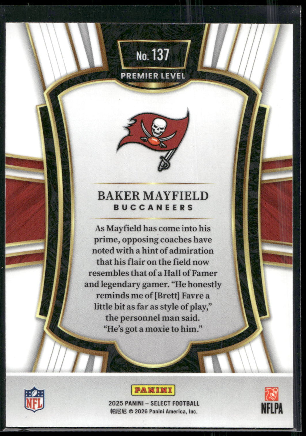 2025 Panini Select #137 Baker Mayfield