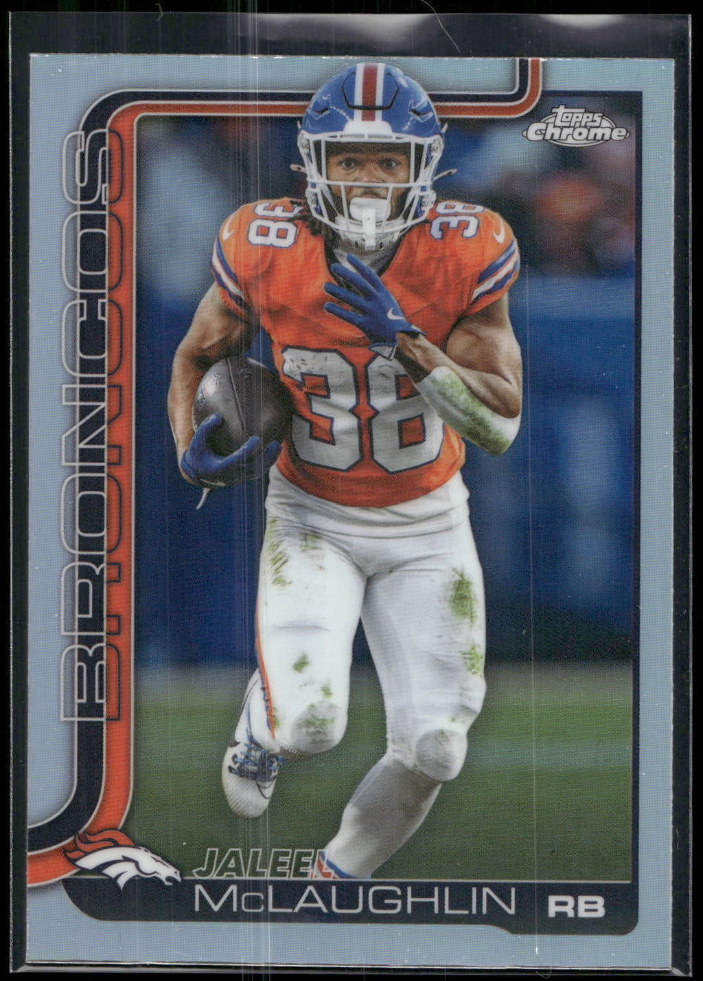 2025 Topps Chrome #90 Jaleel McLaughlin Refractor