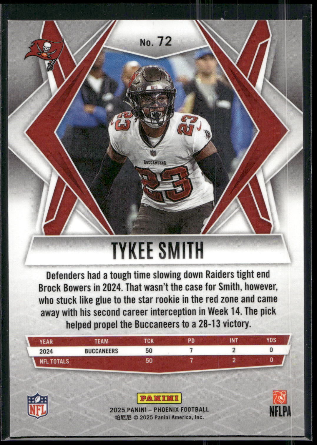 2025 Panini Phoenix #72 Tykee Smith