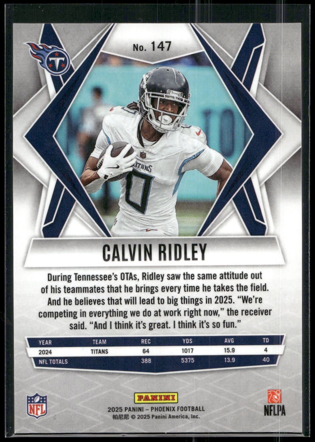 2025 Panini Phoenix #147 Calvin Ridley
