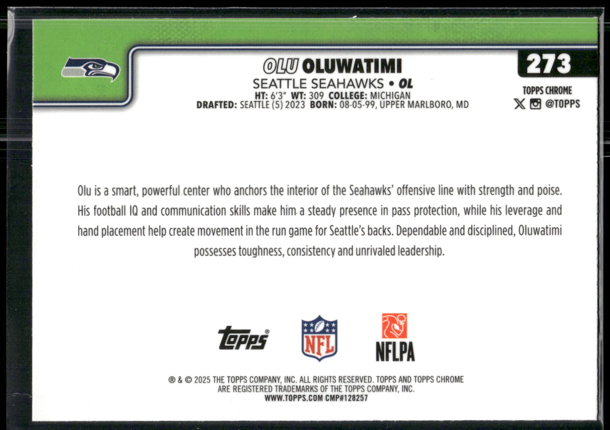 2025 Topps Chrome #273 Olu Oluwatimi