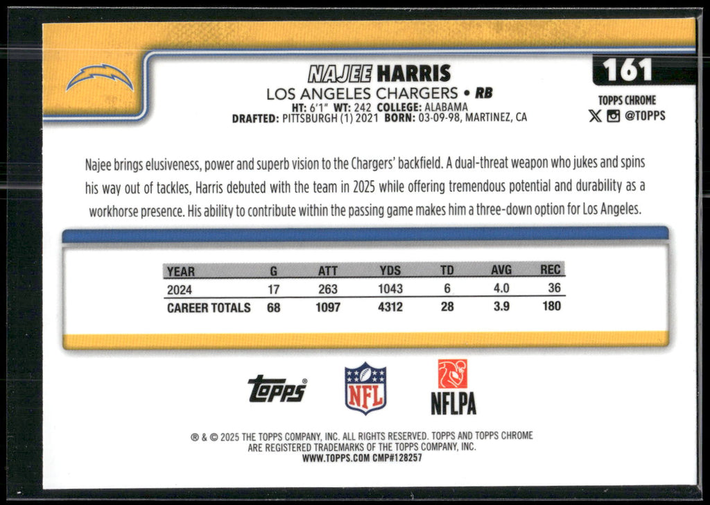 2025 Topps Chrome #161 Najee Harris