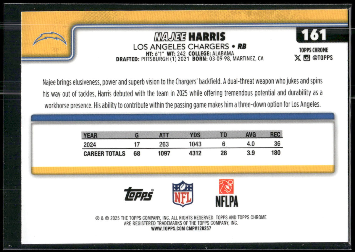 2025 Topps Chrome #161 Najee Harris
