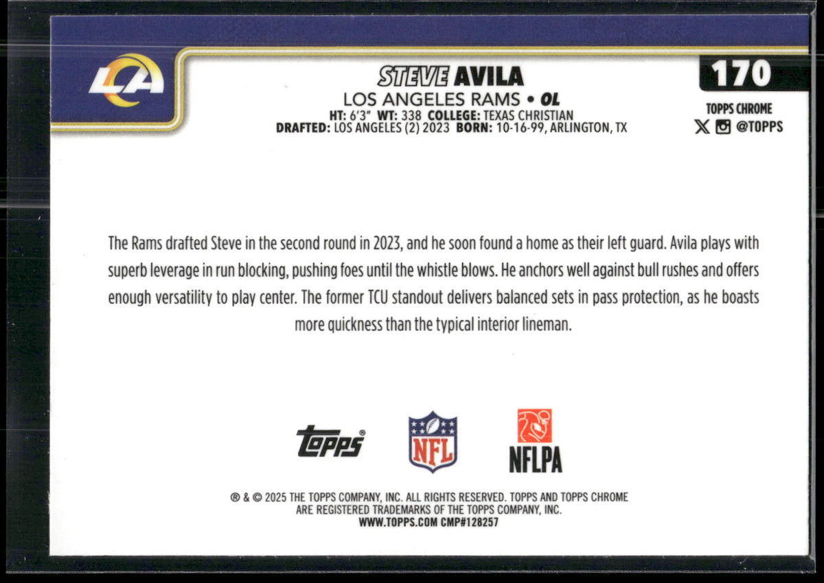 2025 Topps Chrome #170 Steve Avila