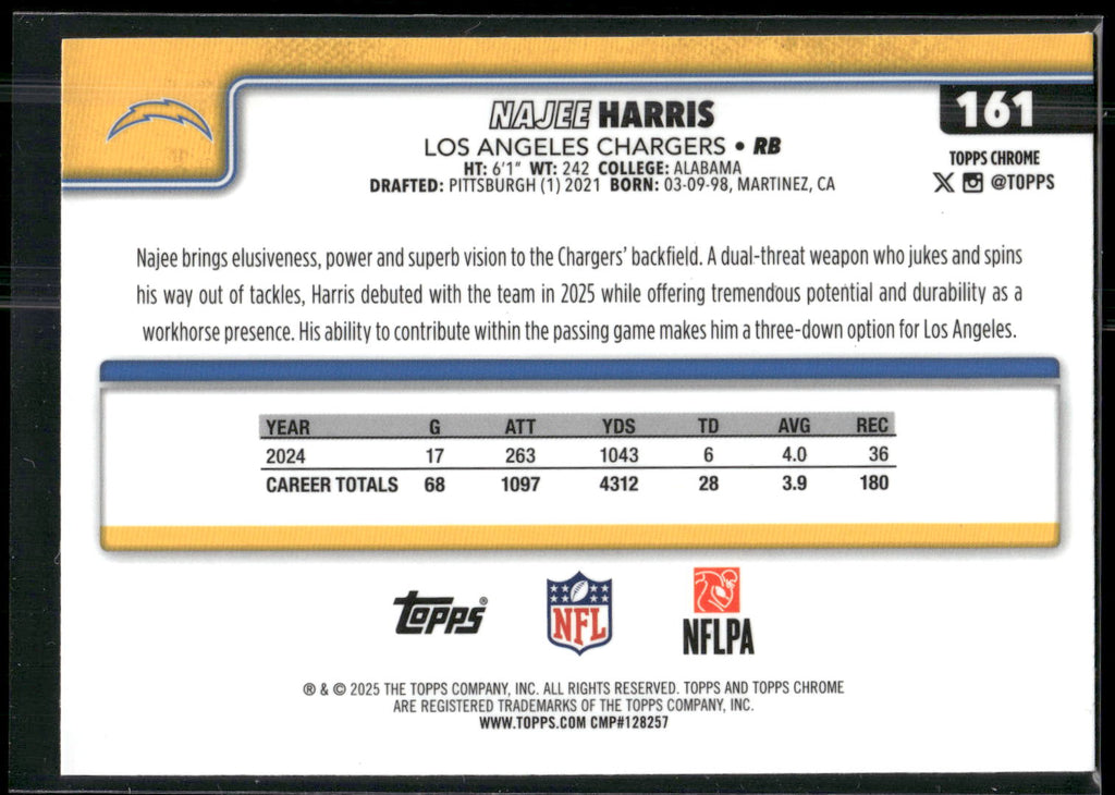 2025 Topps Chrome #161 Najee Harris