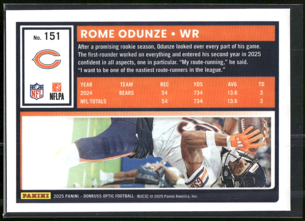 2025 Donruss Optic #151 Rome Odunze