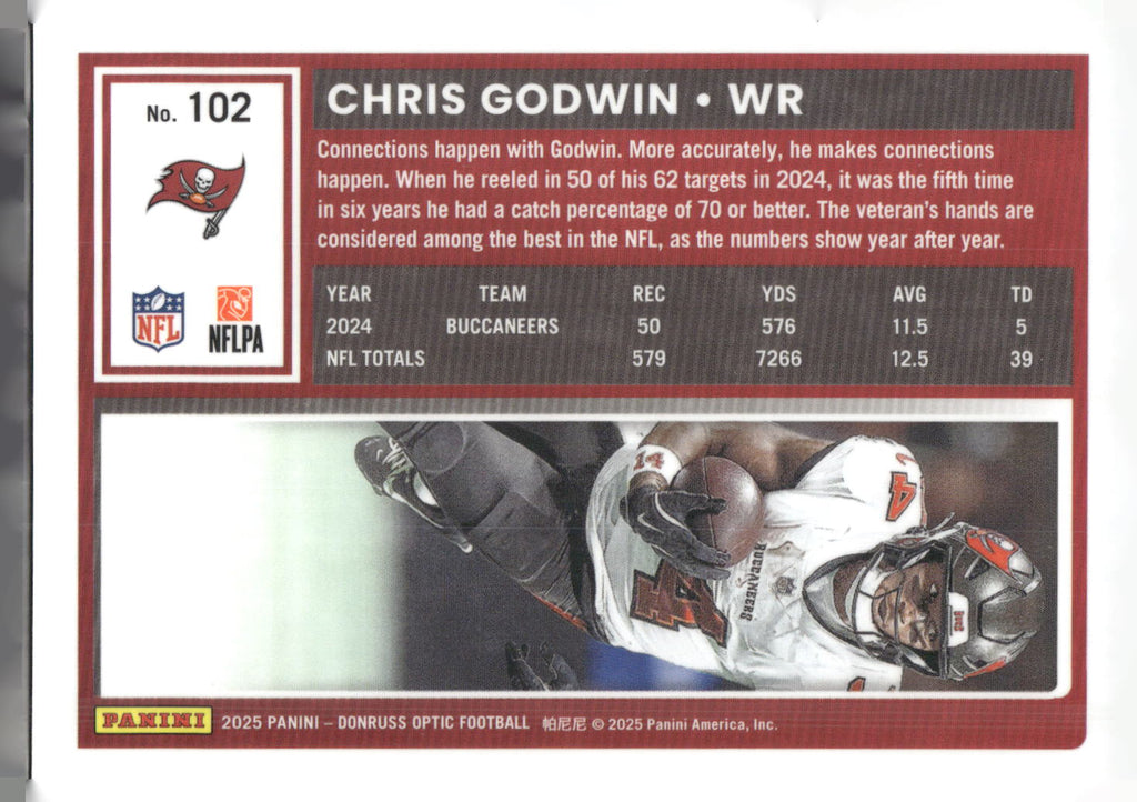 2025 Donruss Optic #102 Chris Godwin