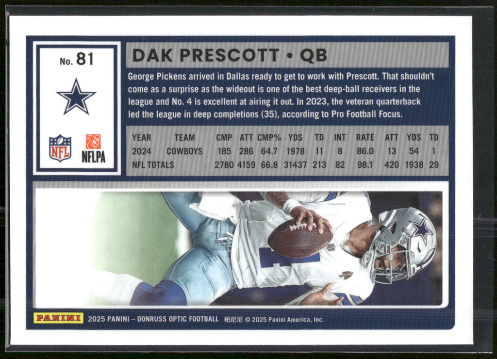 2025 Donruss Optic #81 Dak Prescott