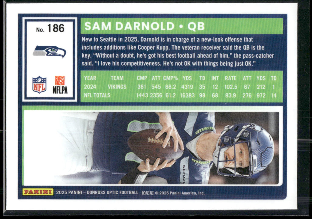2025 Donruss Optic #186 Sam Darnold