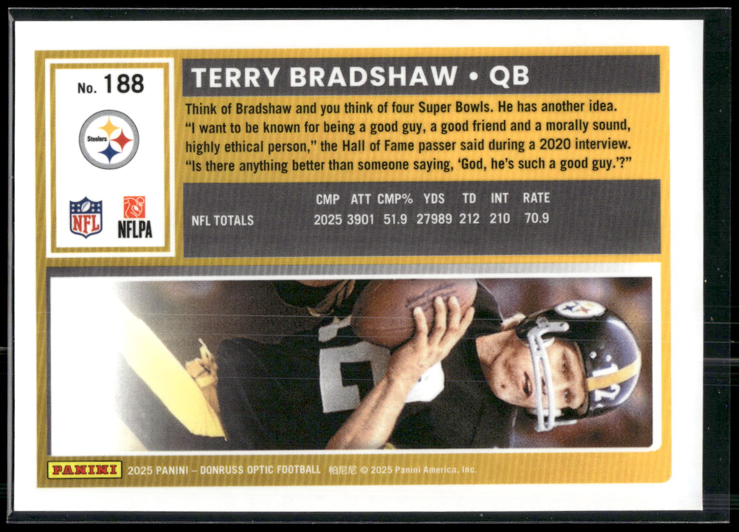2025 Donruss Optic #188 Terry Bradshaw