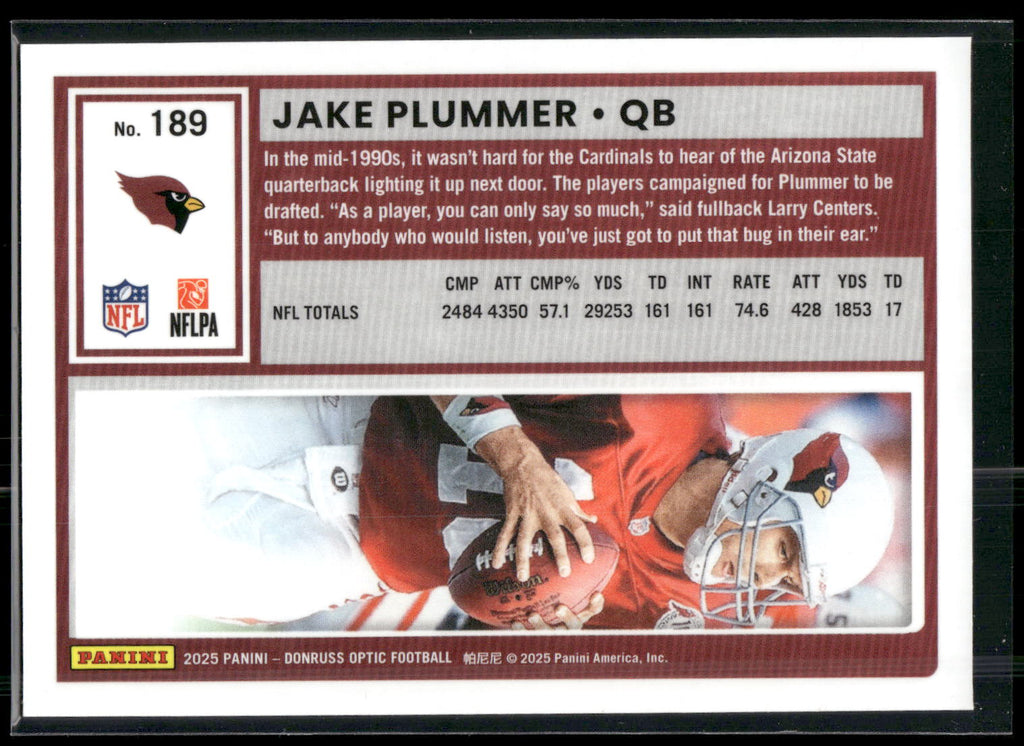 2025 Donruss Optic #189 Jake Plummer