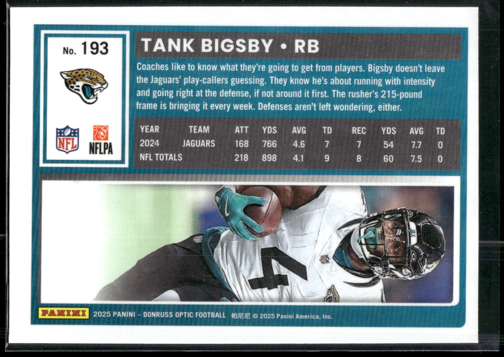 2025 Donruss Optic #193 Tank Bigsby