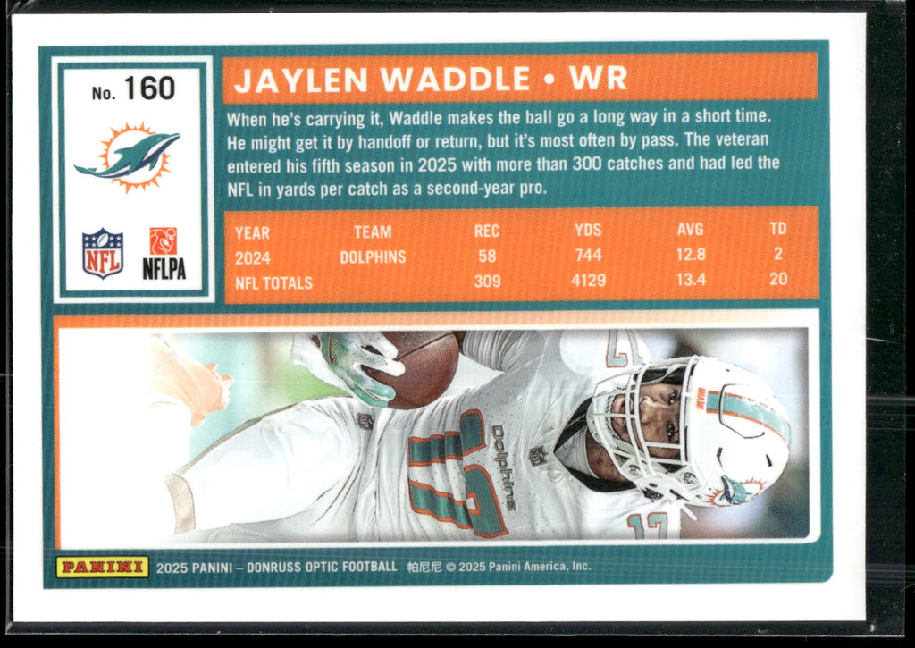 2025 Donruss Optic #160 Jaylen Waddle