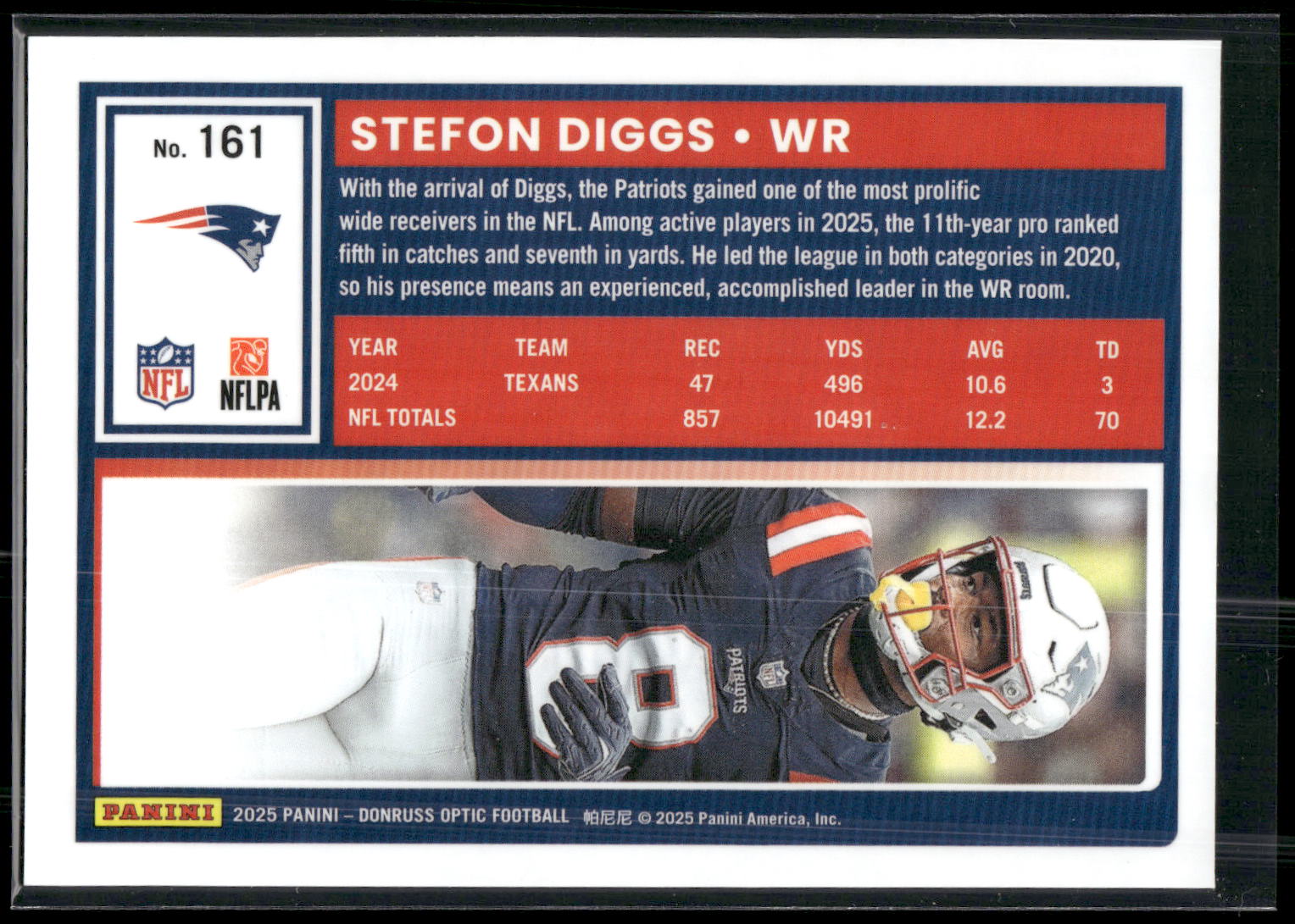 2025 Donruss Optic #161 Stefon Diggs