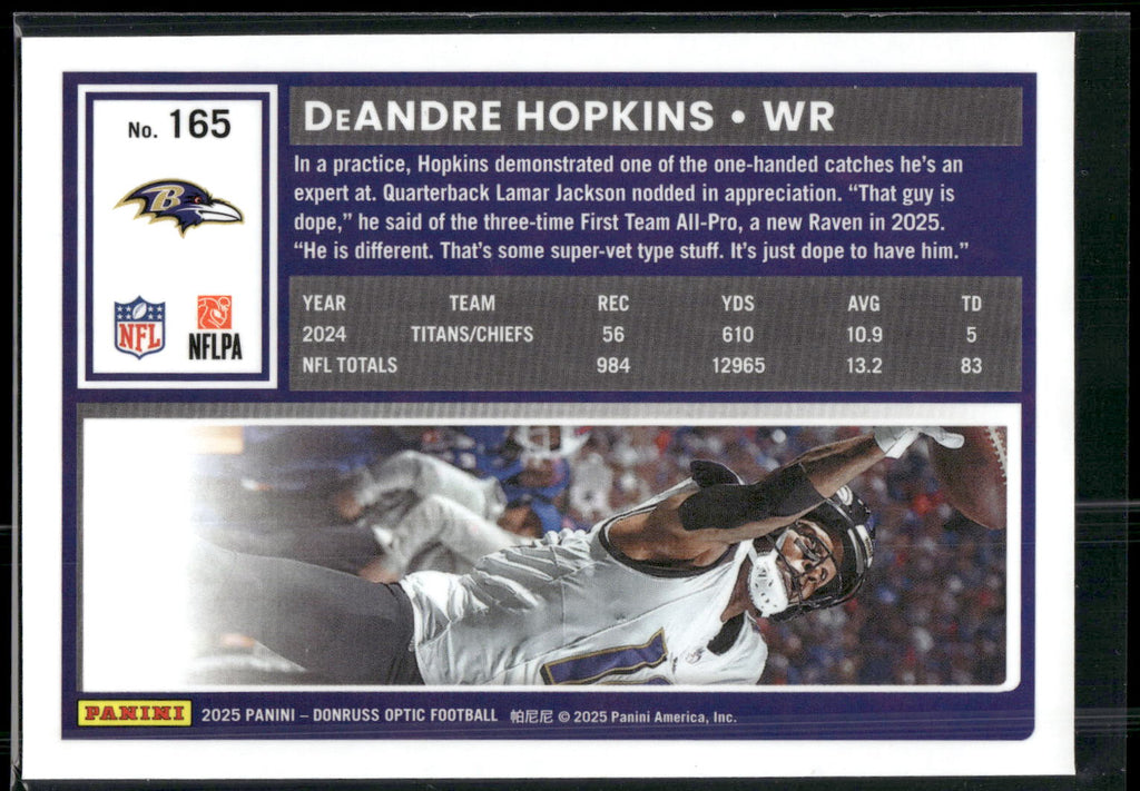 2025 Donruss Optic #165 DeAndre Hopkins