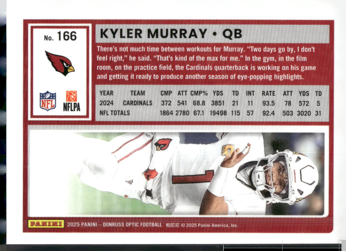 2025 Donruss Optic #166 Kyler Murray