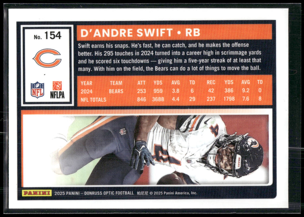 2025 Donruss Optic #154 D'Andre Swift