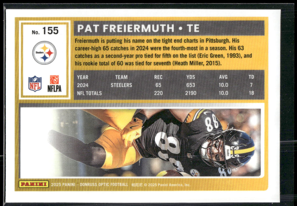 2025 Donruss Optic #155 Pat Freiermuth