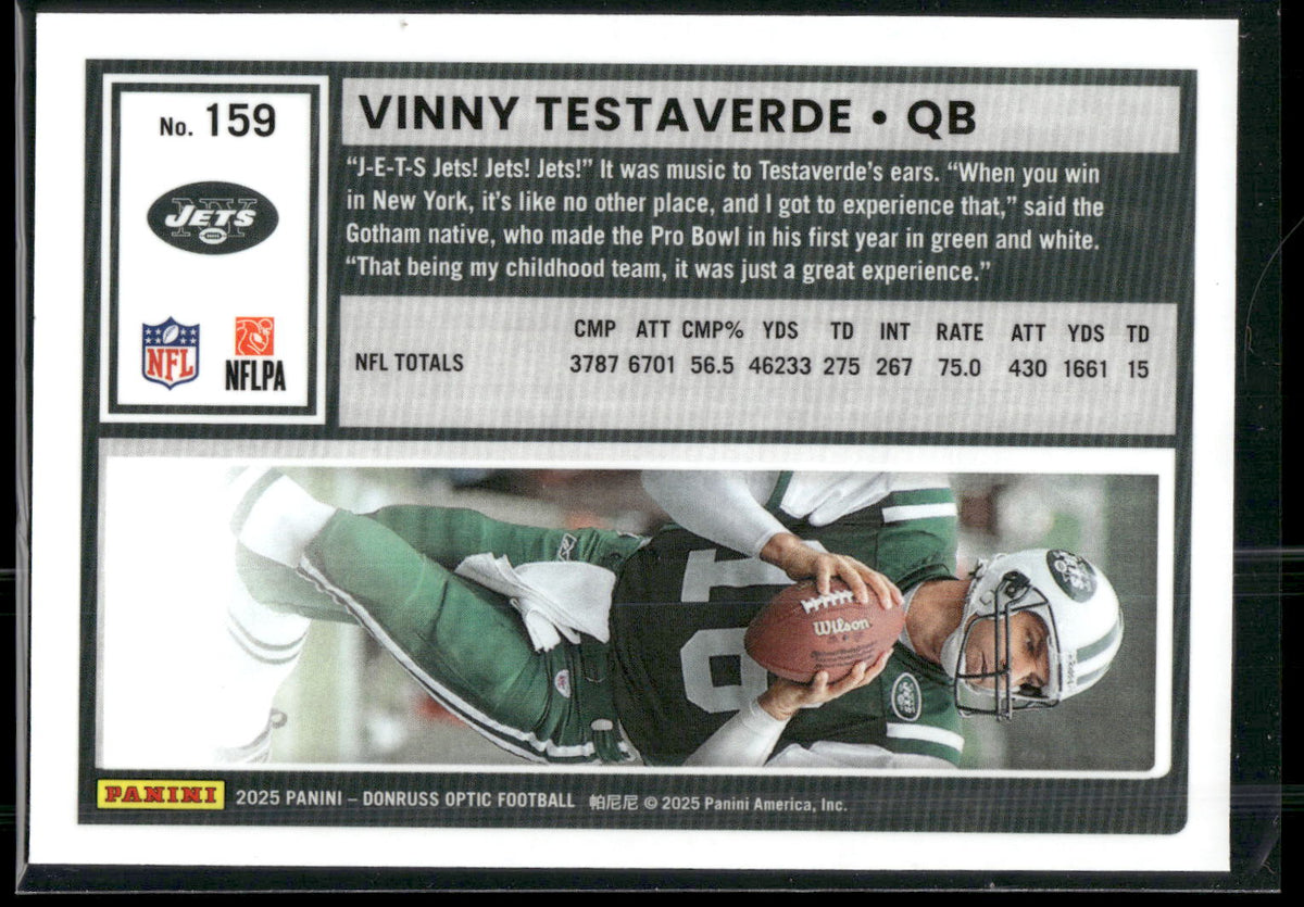 2025 Donruss Optic #159 Vinny Testaverde