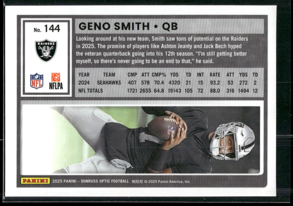2025 Donruss Optic #144 Geno Smith