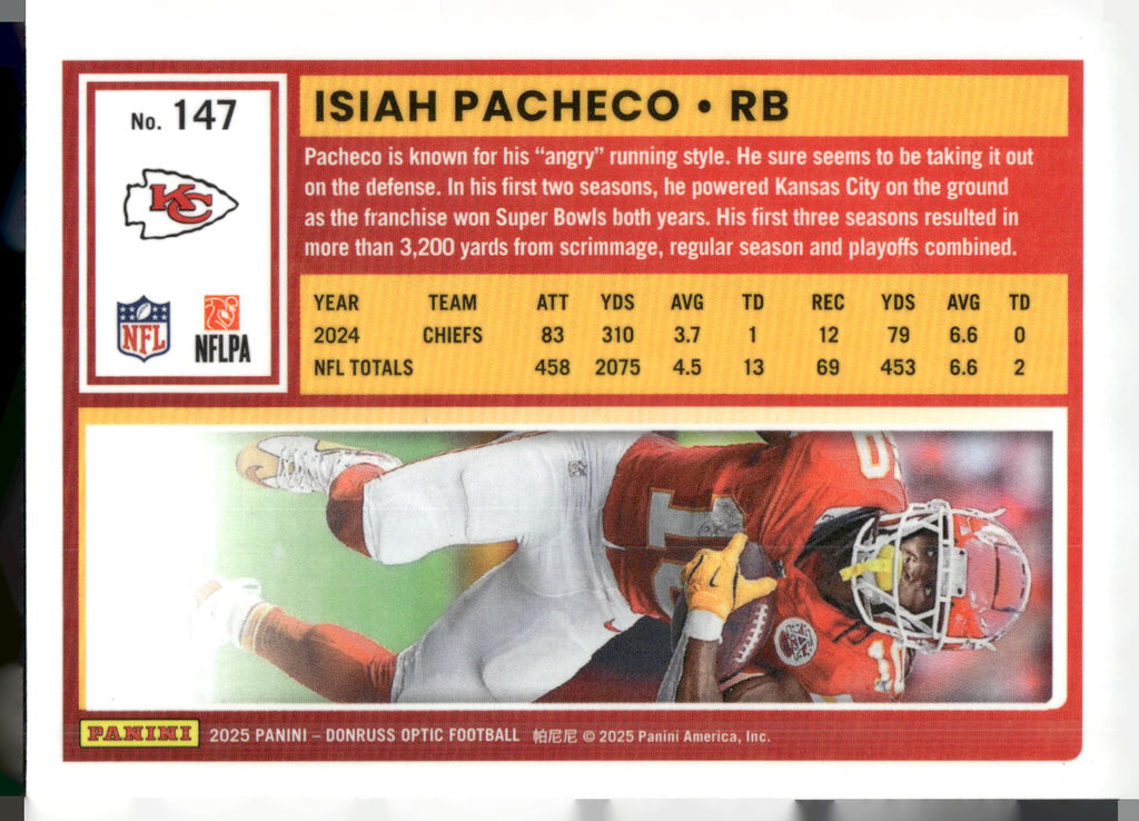 2025 Donruss Optic #147 Isiah Pacheco