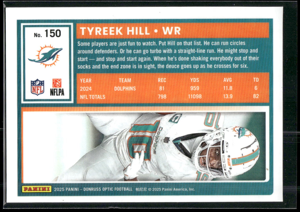 2025 Donruss Optic #150 Tyreek Hill