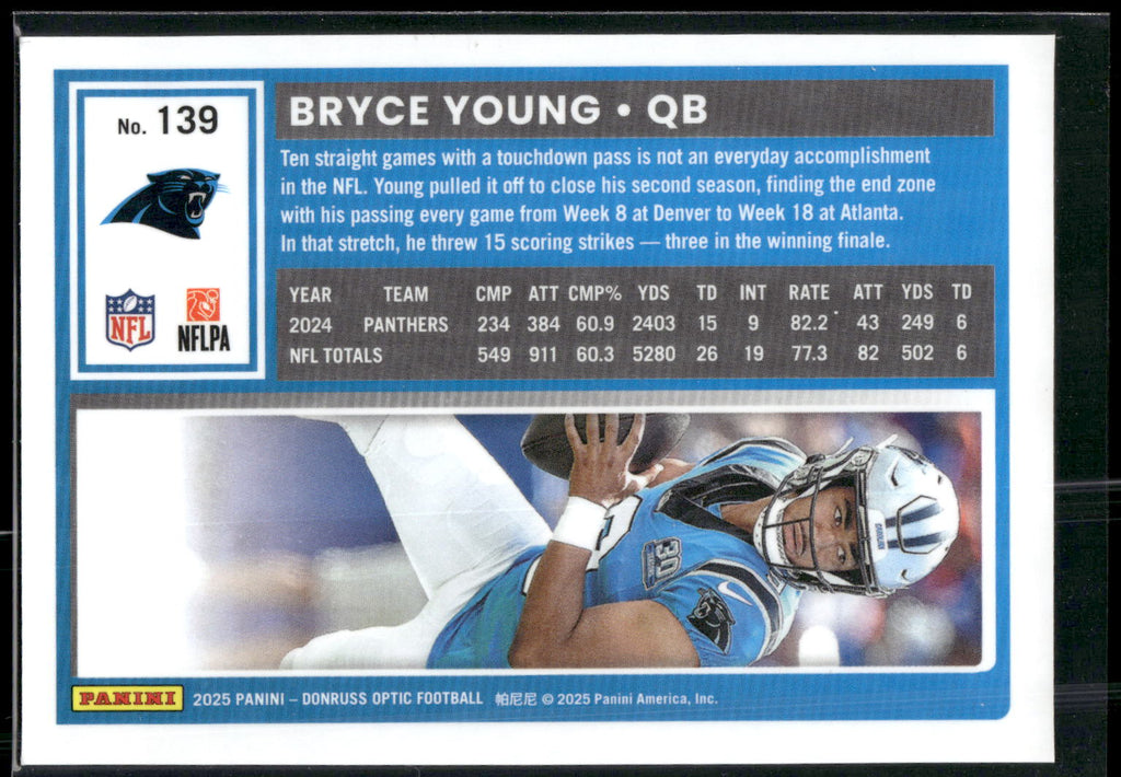 2025 Donruss Optic #139 Bryce Young