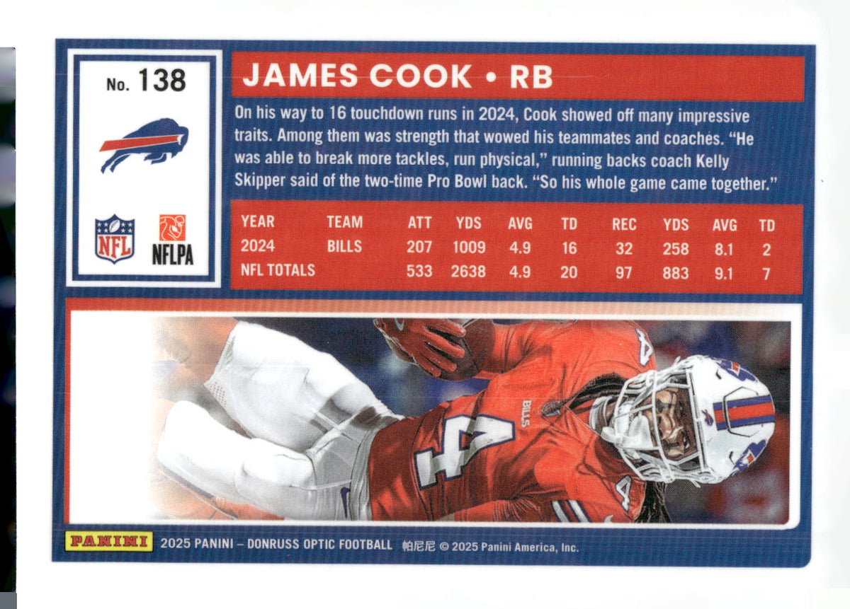 2025 Donruss Optic #138 James Cook