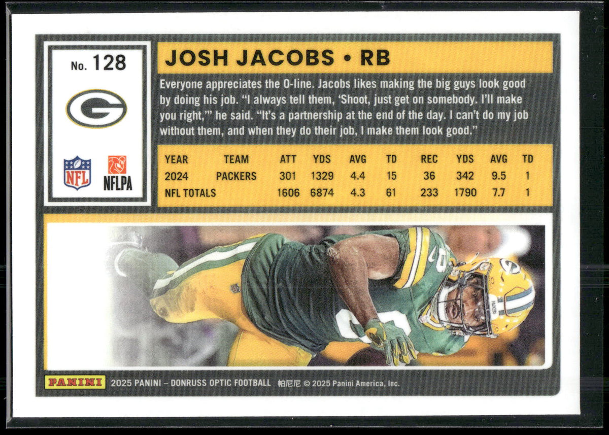 2025 Donruss Optic #128 Josh Jacobs