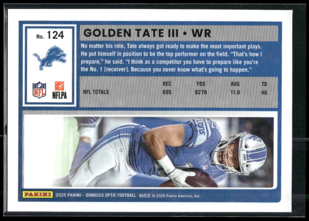 2025 Donruss Optic #124 Golden Tate III