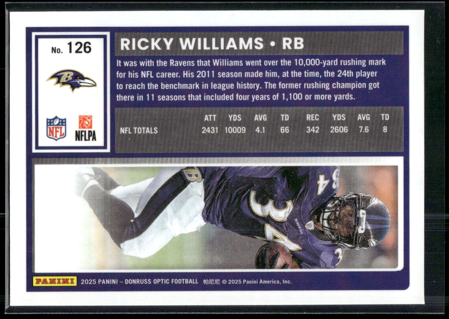 2025 Donruss Optic #126 Ricky Williams