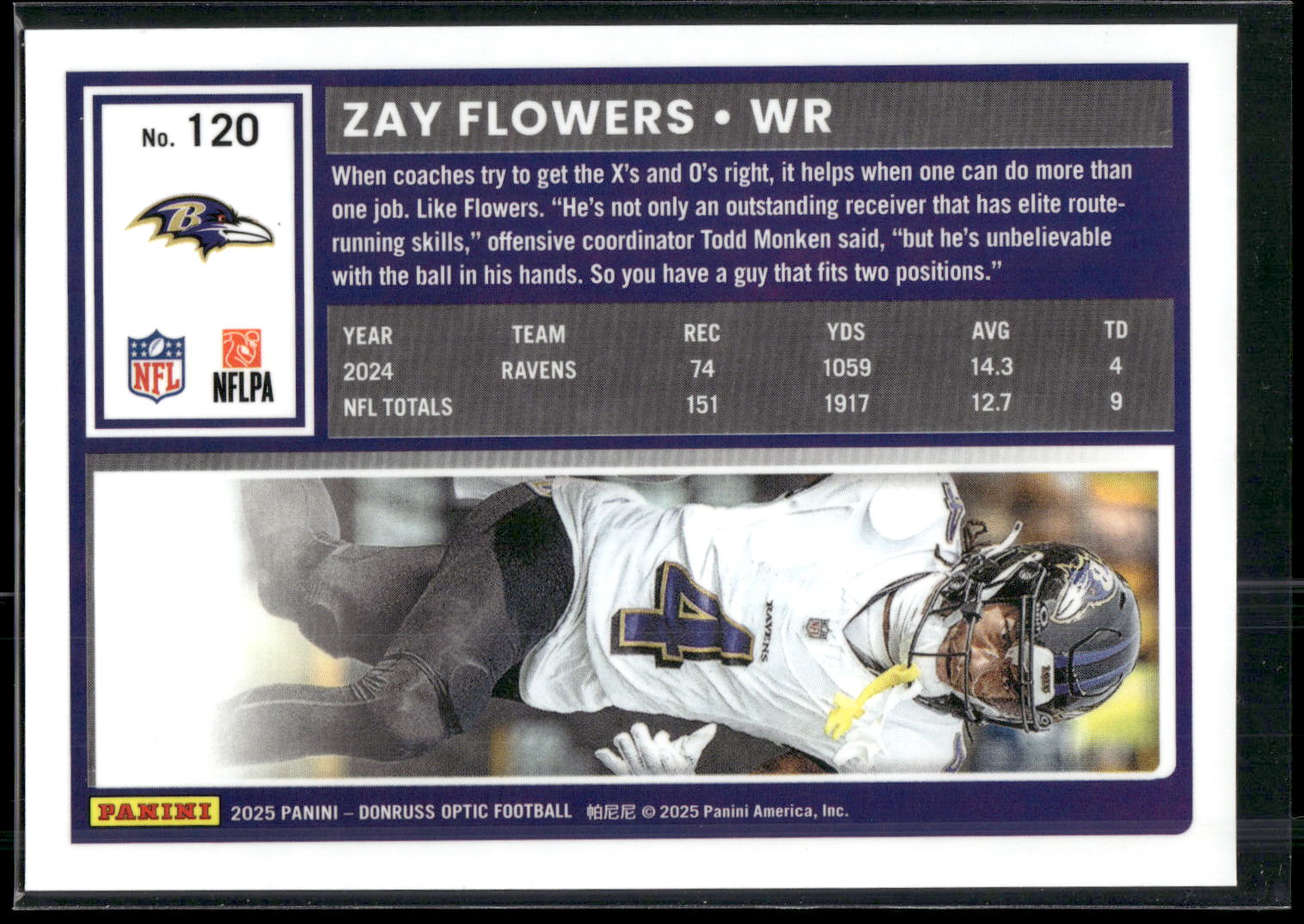 2025 Donruss Optic #120 Zay Flowers