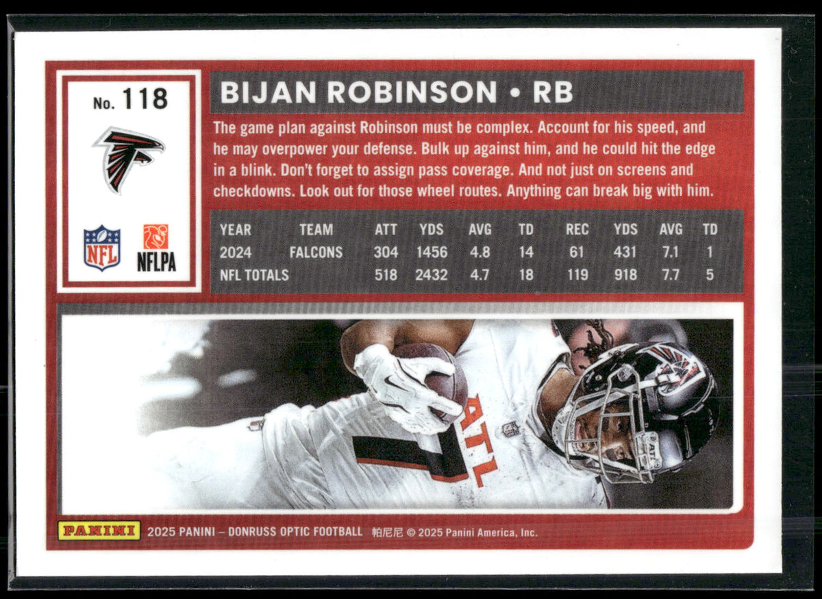 2025 Donruss Optic #118 Bijan Robinson