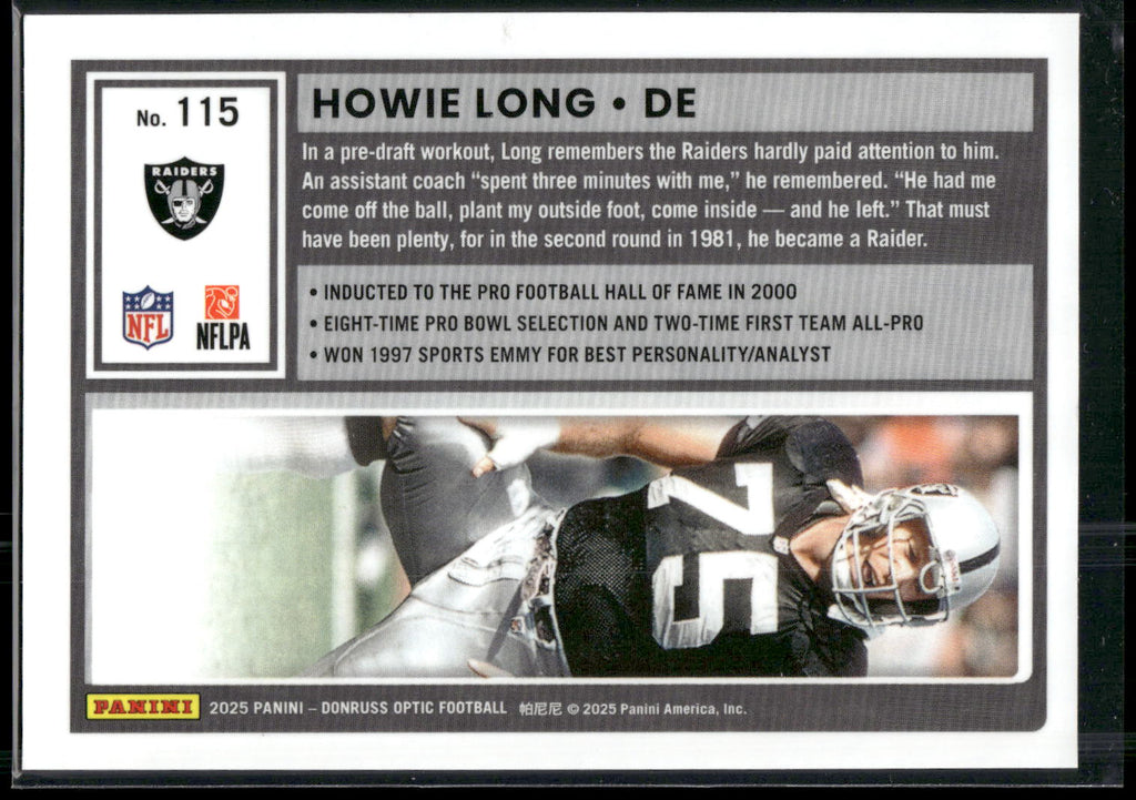 2025 Donruss Optic #115 Howie Long