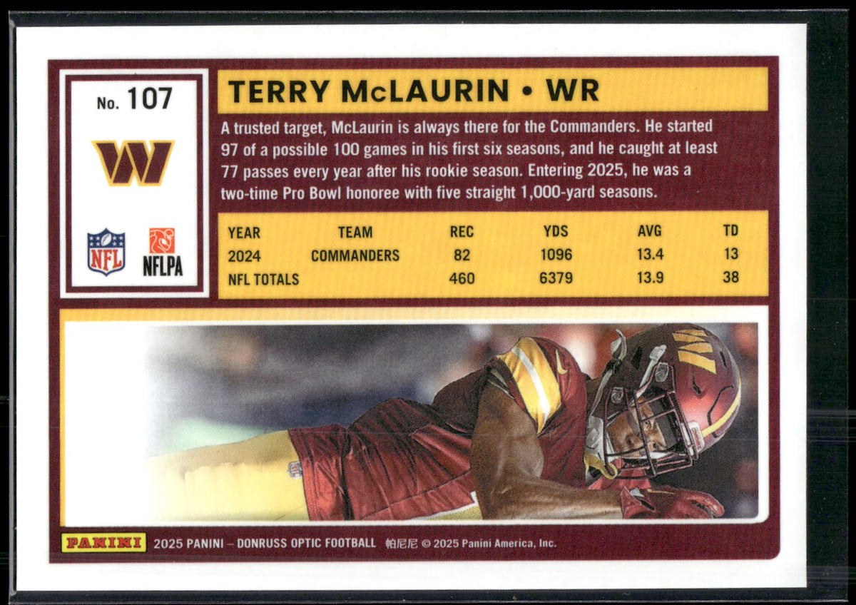 2025 Donruss Optic #107 Terry McLaurin