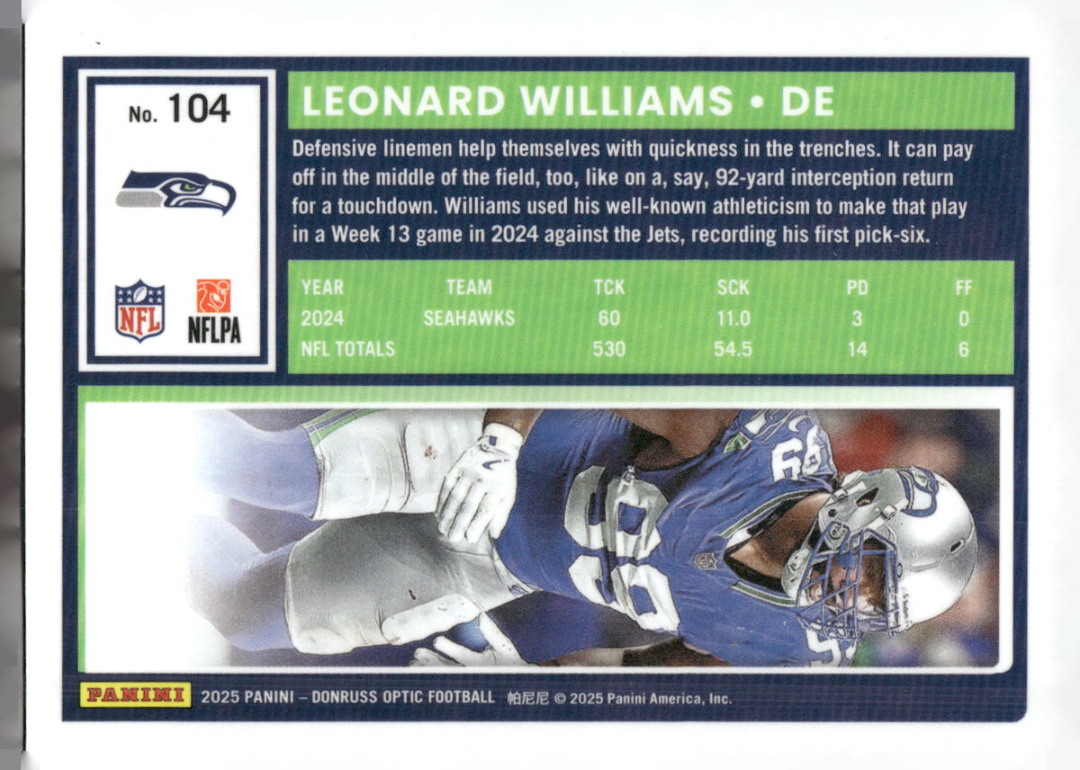 2025 Donruss Optic #104 Leonard Williams