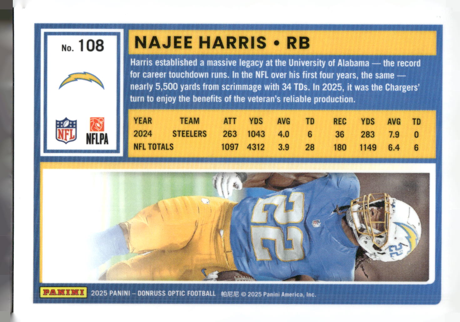 2025 Donruss Optic #108 Najee Harris