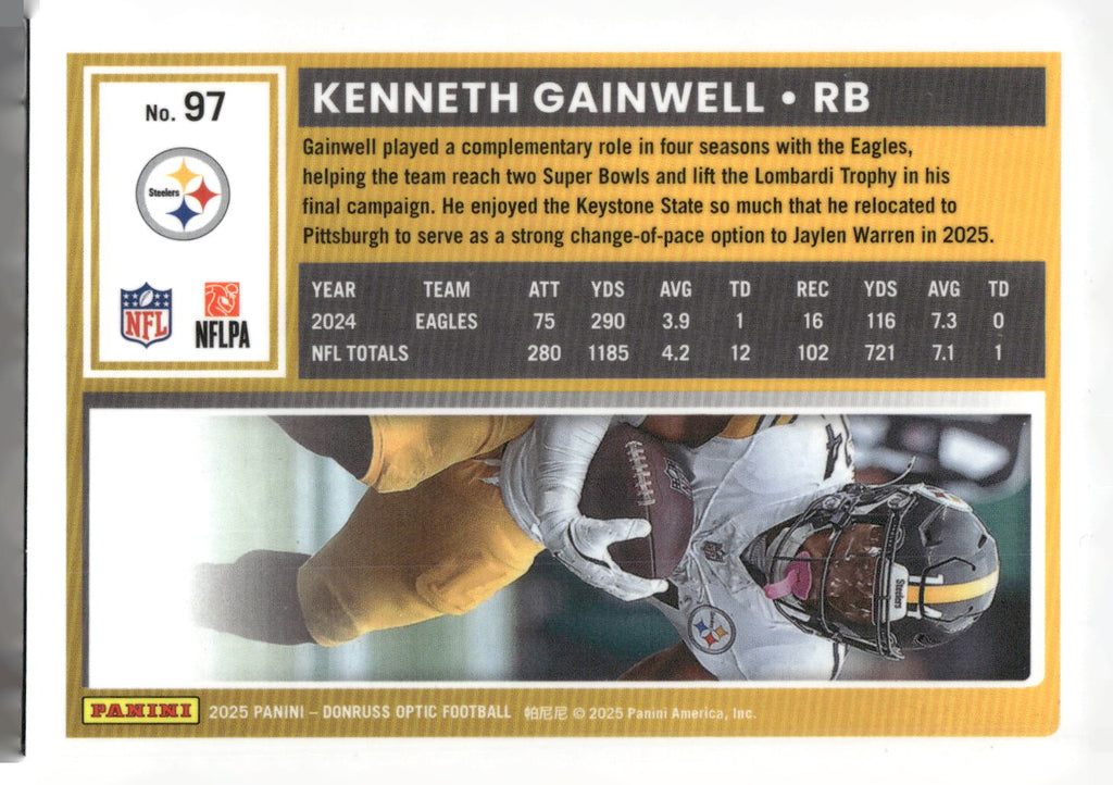 2025 Donruss Optic #97 Kenneth Gainwell