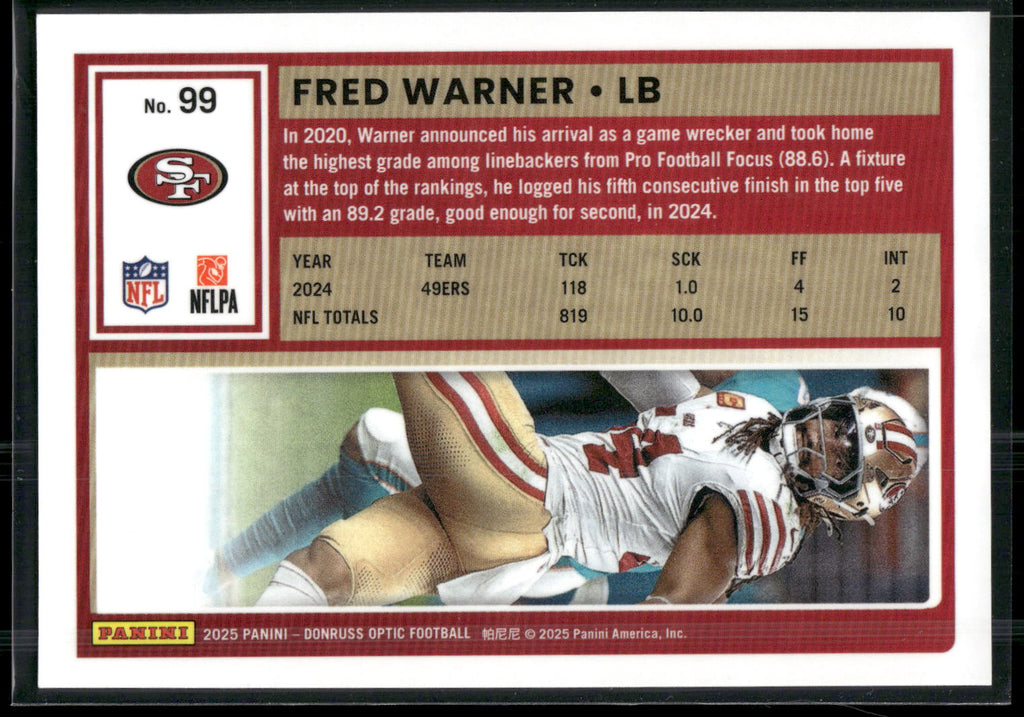 2025 Donruss Optic #99 Fred Warner