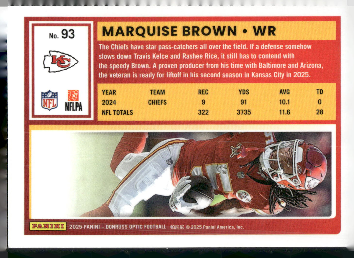 2025 Donruss Optic #93 Marquise Brown