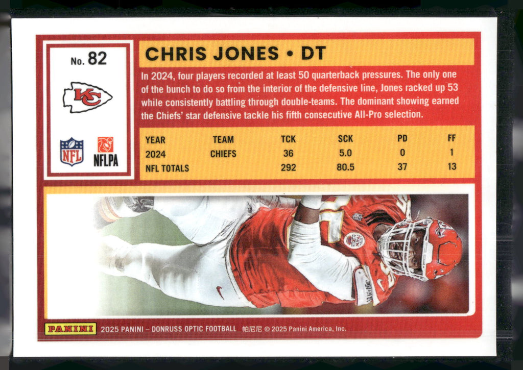 2025 Donruss Optic #82 Chris Jones