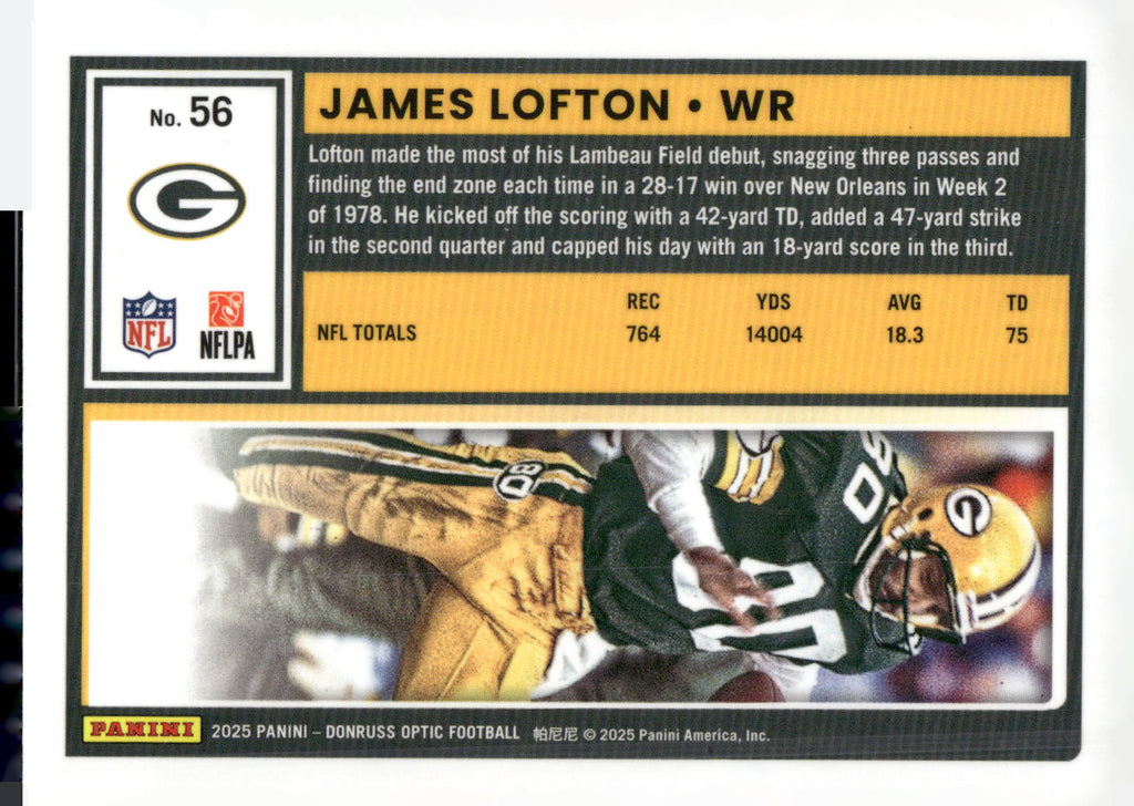 2025 Donruss Optic #56 James Lofton
