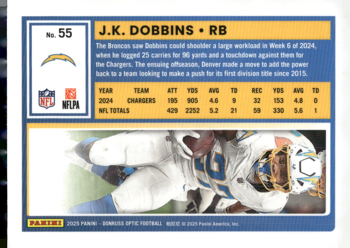 2025 Donruss Optic #55 J.K. Dobbins