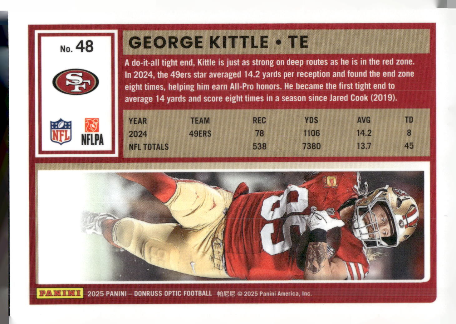 2025 Donruss Optic #48 George Kittle